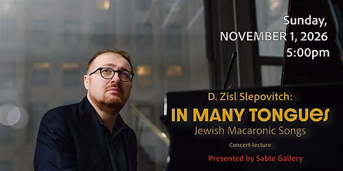 IN MANY TONGUES by D. Zisl Slepovitch (Klezmer Music)