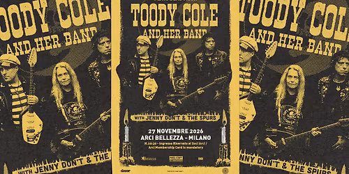 Toody Cole Plays Dead Moon | Milano, Arci Bellezza
