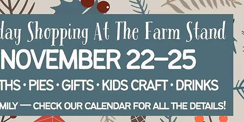 Holiday Shopping at the Farm Stand