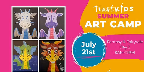KID'S SUMMER ART CAMP! Fantasy & Fairytale Day 2