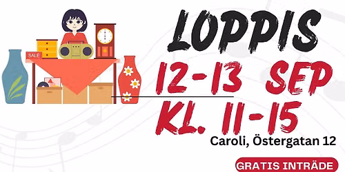 Loppis12-13:e Sept, H\u00f6stpremi\u00e4rr! Malm\u00f6 Caroli