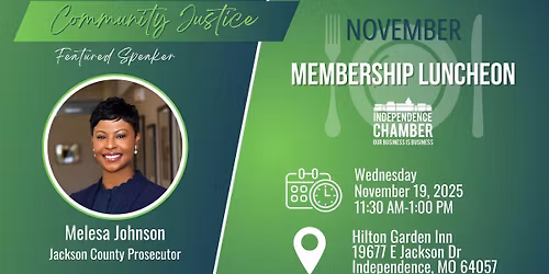 Independence Chamber November Member Luncheon-Jackson County Prosecutor