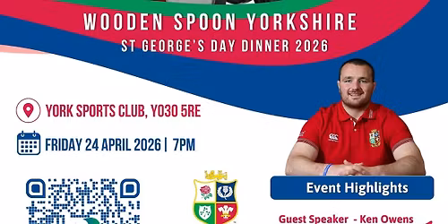 Wooden Spoon Yorkshire St George's Day Dinner