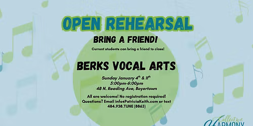 Open Rehearsal: Berks Vocal Arts