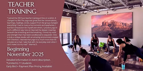 200-HR Yoga Teacher Training