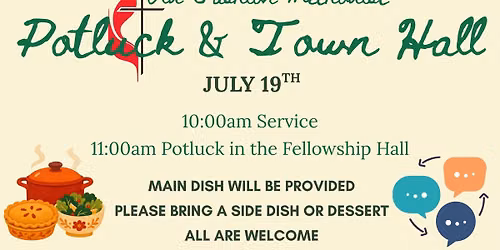 Old Fashion Methodist Potluck & Town Hall