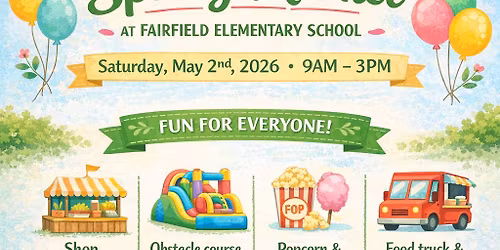 3rd Annual Spring Market @ Fairfield Elementary school 