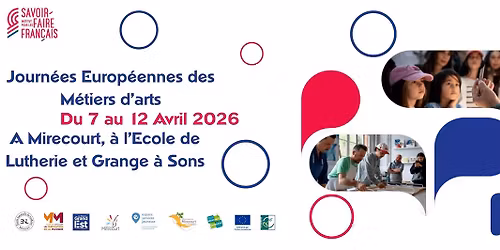 Journ\u00e9es Europ\u00e9ennes des M\u00e9tiers d'Arts \u00e0 Mirecourt 2026