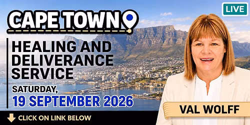 Cape Town Healing & Deliverance Service - Saturday, 19 September 2026