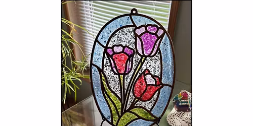 Faux Stained Glass Flower, Monday, March 16th-7-9:00pm