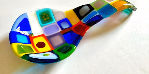 Fused glass Spoon Rest workshop $68