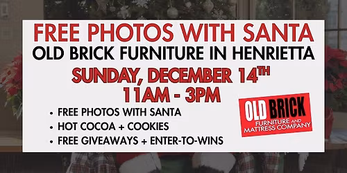 FREE PHOTOS WITH SANTA!