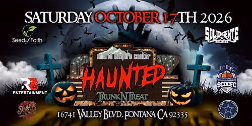 Welcome to the Inland Empire Center Haunted Trunk N Treat in Fontana!