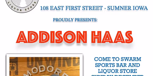 Addison Haas LIVE at SWARM!!!