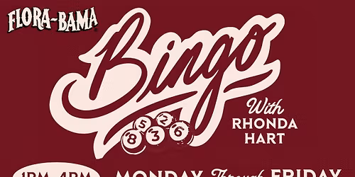 Free Bingo With Rhonda Hart 