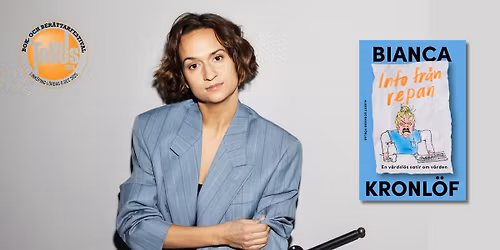 Bianca Kronl\u00f6f p\u00e5 TellUs bokfestival