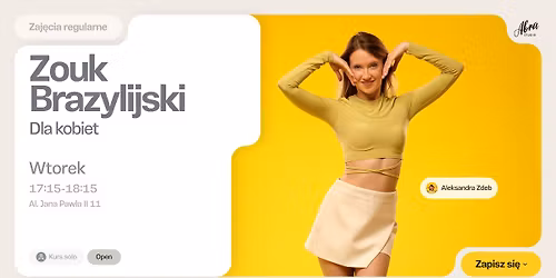 Zouk Brazylijski dla kobiet z Ol\u0105 Zdeb poziom Open