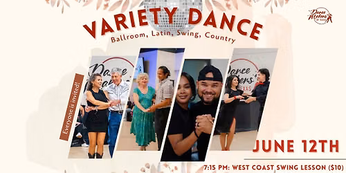 Variety Dance Party - June 12th (West Coast Swing)