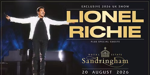 LIONEL RICHIE at Royal Sandringham on 20th Aug 2026