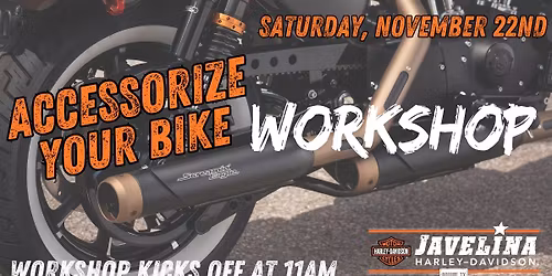 Accessorize Bike Workshop & End of Season Sale