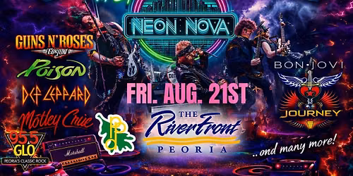 Decade of Decadence 80\u2019s Hair Night at CEFCU CENTER STAGE | w\/spg NEON NOVA | Peoria Riverfront