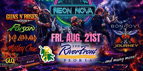 Decade of Decadence 80\u2019s Hair Night at CEFCU CENTER STAGE | w\/spg NEON NOVA | Peoria Riverfront