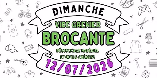 Brocante - Vide Grenier - D\u00e9stockage mat\u00e9riel cr\u00e9atif