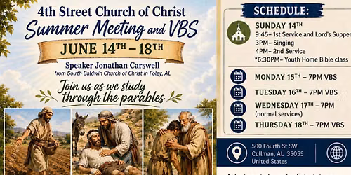 VBS and Gospel Meeting with Jonathan Carswell