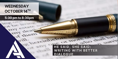 He Said, She Said: Writing Better Dialogue w\/ award winning novelist Roberto Calas