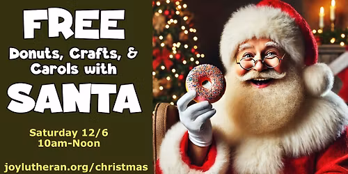 Donuts, Crafts and Carols with Santa