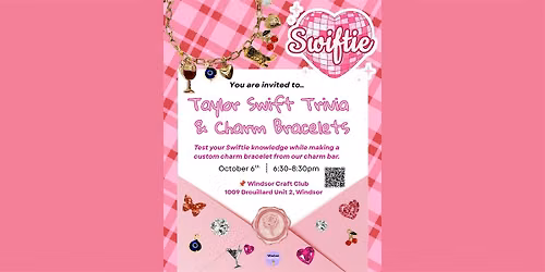 Taylor Swift Trivia and Charm Bracelet Night