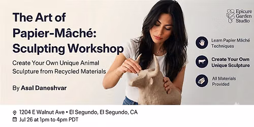 The Art of Papier-M\u00e2ch\u00e9: Sculpting Workshop