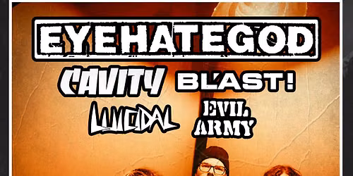 Eyehategod live in Detroit 10\/11 wsg Cavity, Bl'ast!, Luicidal & Evil Army