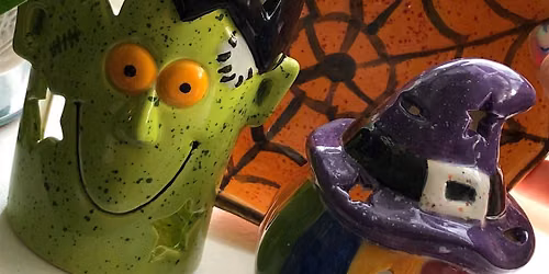 Halloween pottery painting