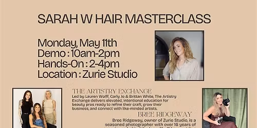 Bridal Hairstyling Masterclass at Zurie Studio
