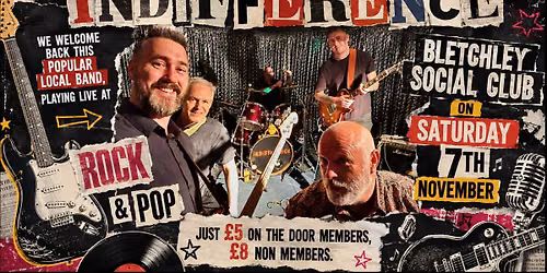 INDIFFERENCE live on Saturday 7th November