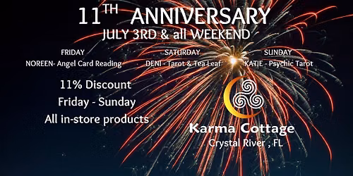 11th Anniversary Weekend at Karma Cottage