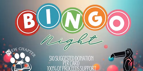 Bingo Night with New Chapter Animal Rescue & Nosotros!
