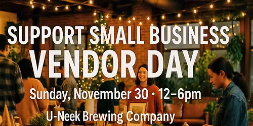 Support Small Business Vendor Day