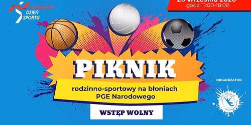 WIELKI PIKNIK SPORTOWY z okazji Narodowego Dnia Sportu 2026!