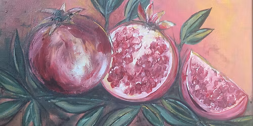 Pomegranate Paint & Sip
