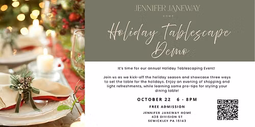 Holiday Tablescaping Demonstration