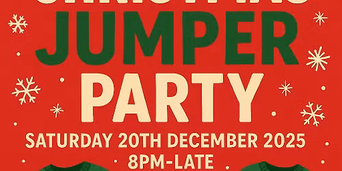 Christmas Jumper Party with LIVE singer \u2018Clayton\u2019