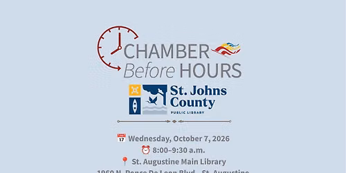 Chamber Before Hours: St. Johns County Public Library System