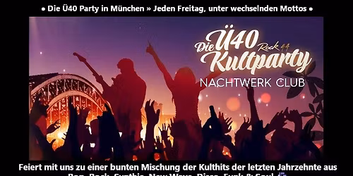 Rock44\u27a4 WELCOME 2026 - FOREVER YOUNG \u00bb Die gro\u00dfe \u00dc40 Neujahrs-Kultparty im Nachtwerk Club \ud83d\udc83\ud83d\udd7a\ud83e\udd38\ud83c\udf79\ud83c\udf7b