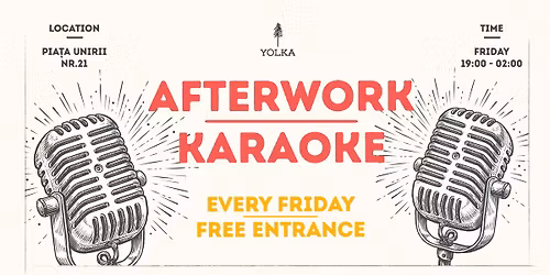 Afterwork Karaoke Every Friday \ud83c\udfa4 @ Yolka