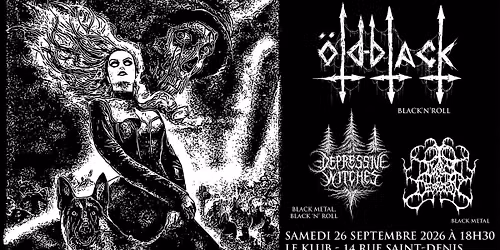Old Black + Depressive Witches + Throne of Desolation \/\/ Le Klub, Paris \/\/ 26 SEPT 2026