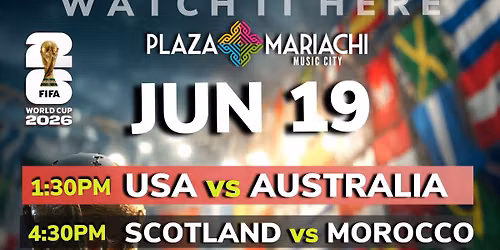 USA vs Australia World Cup Watch Party