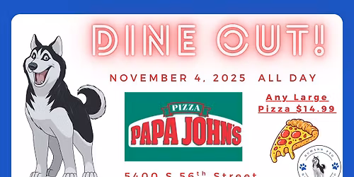 November Dine Out- Papa John\u2019s