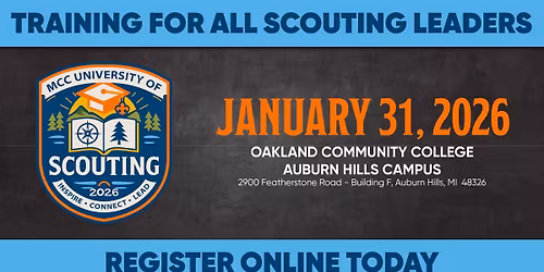 University of Scouting (Oakland CC - Auburn Hills)